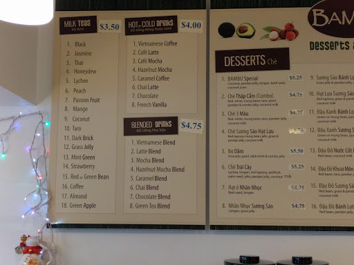 Coffee Shop «BAMBU Desserts and Drinks», reviews and photos, 11408 South St, Cerritos, CA 90703, USA