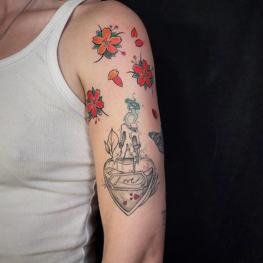 Explore 90s cartoon tattoo ideas, creative tattoo ideas in Minocqua, available at Whisky Rose Tattoo Parlor