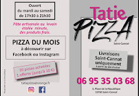 Menu / carte de TATIE PIZZA à Saint-Cannat