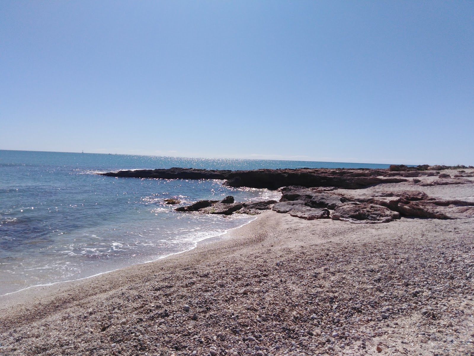 Foto van Platja del Pebret met hoog niveau van netheid