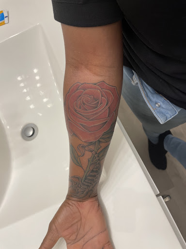 Explore dagger tattoo ideas, creative tattoo ideas in Sanford, available at Luv Ink