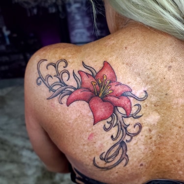 Explore footprints poem tattoo ideas, creative tattoo ideas in Salt Lake City, available at Koi Dragon Tattoos