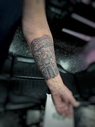 Explore dog name tattoo ideas, creative tattoo ideas in Fort Myers, available at Loyal 2 The Coil Tattoos & Piercings (Edison Mall Location Entrance F)