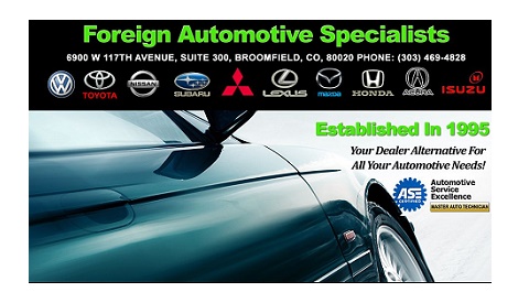 Auto Repair Shop «Foreign Auto Specialist», reviews and photos, 6900 W 117th Ave, Broomfield, CO 80020, USA