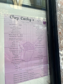 Menu / carte de Chez Cathy’s - Street Food à Paris