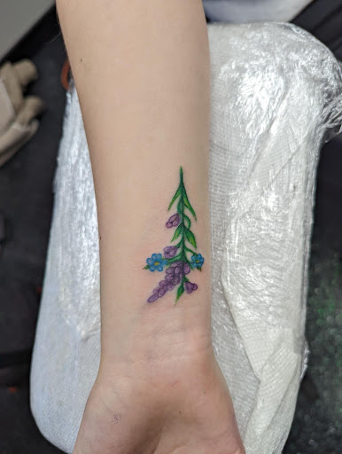 Explore negative tattoo ideas, creative tattoo ideas in Slippery Rock, available at Dinky Dachshund Tattoo Parlor