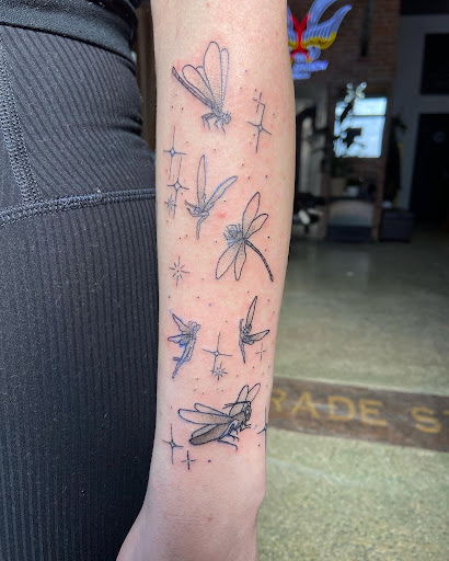 Explore kung fu panda tattoo ideas, creative tattoo ideas in Belgrade, available at The Loyal Sparrow Tattoo and Piercing