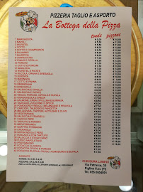 La bottega della pizza à Figline Valdarno carte