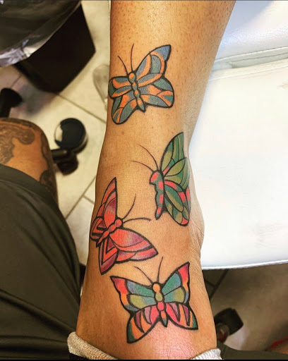 Explore ghost cat tattoo ideas, creative tattoo ideas in Kenner, available at Tattoology