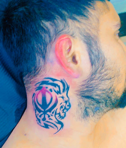 Explore anime neck tattoo ideas, creative tattoo ideas in Puyallup, available at Get Right Studios