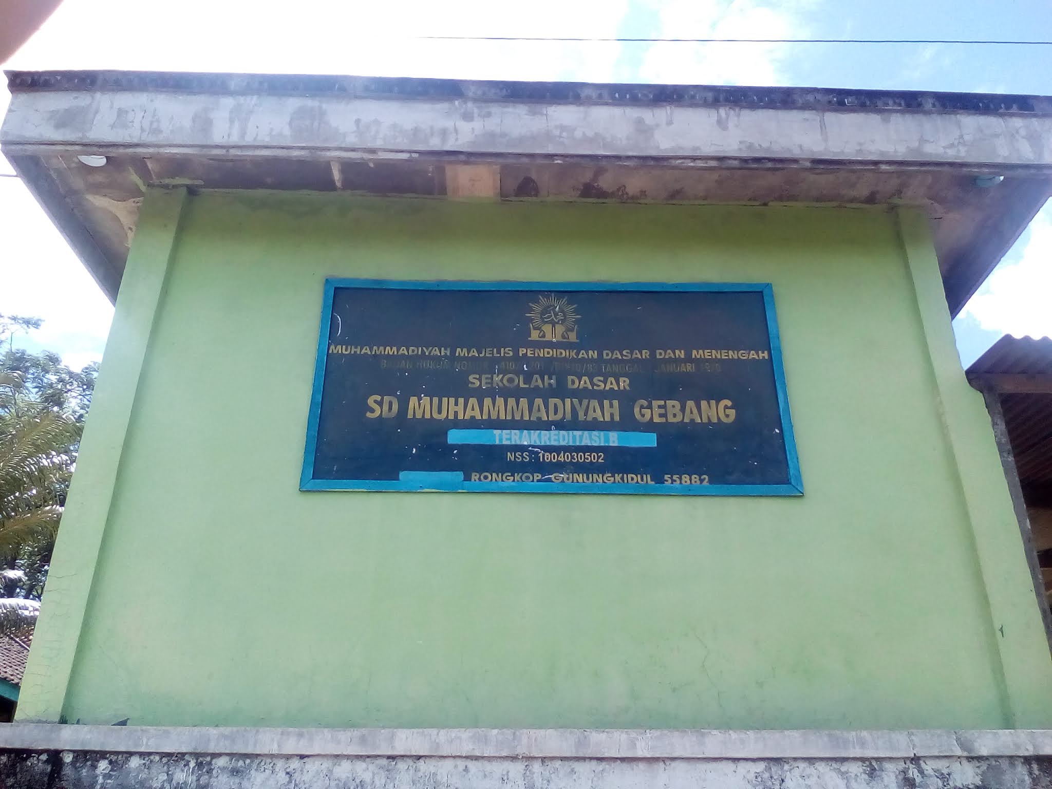 Foto SD  Muhammadiyah Gebang Rongkop, Kab. Gunung Kidul