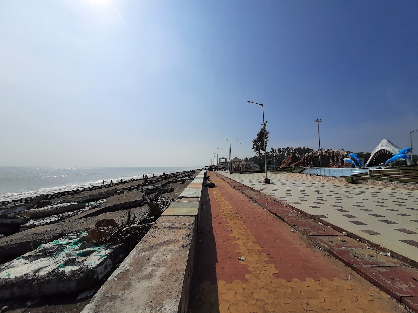 Foto de Shankarpur Sea Beach con parcialmente limpio nivel de limpieza