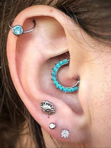 Explore great white shark tattoo ideas, creative tattoo ideas in Waterbury, available at Jay Makes Holes