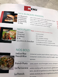 Menu / carte de Eat Meat à Paris