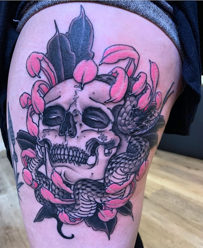 Explore broncos tattoo ideas, creative tattoo ideas in Snohomish, available at Unknown Tattoo Co.