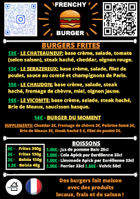Menu / carte de Frenchy Burger à Tremblay-les-Villages