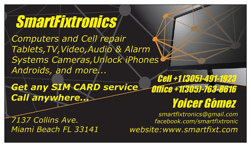 Computer Store «SMARTFIXTRONICS, Computer Phone Repair & SIM card Services.», reviews and photos, 7135 Collins Ave, Miami Beach, FL 33141, USA