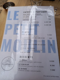 Le Petit Moulin à Martel menu
