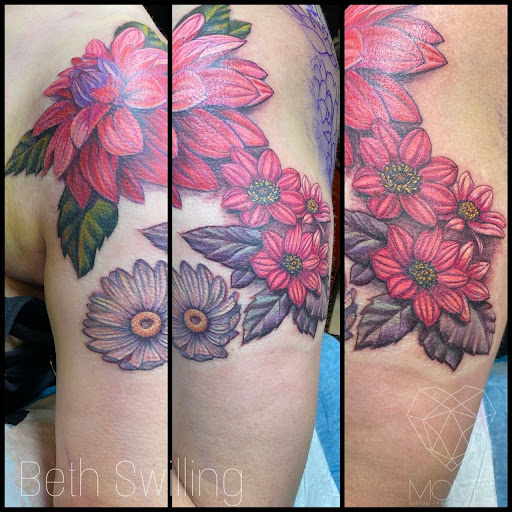 Explore trash tattoo ideas, creative tattoo ideas in Spokane, available at Moms Custom Tattoo & Body Piercing