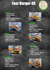 Menu / carte de Fast Burger 48 à La Canourgue