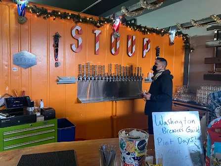 Craft beer at a brewery in Seattle Washington