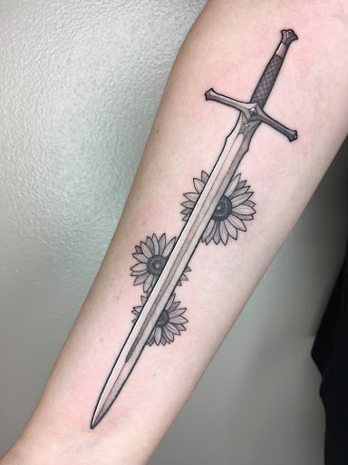 Explore feminine forearm tattoo ideas, creative tattoo ideas in Brooklyn, available at Queen of Crowns Tattoo