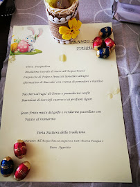 Menu du All'Acqua Pazza à Loano