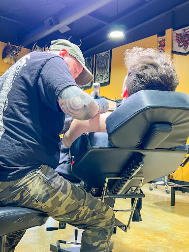 Explore tattoo ideas for mens sleeves, creative tattoo ideas in Gadsden, available at Old School Ink Electric Tattooing
