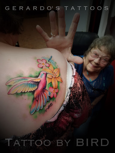 Explore mountain tattoo ideas for men, creative tattoo ideas in Houston, available at Gerardos Tattoos