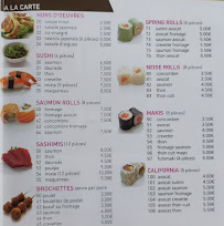 Menu / carte de Chez Janny à Paris