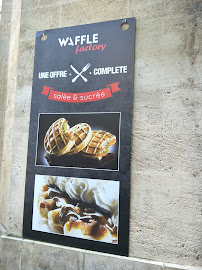 Restaurant Waffle Factory à Bordeaux (la carte)