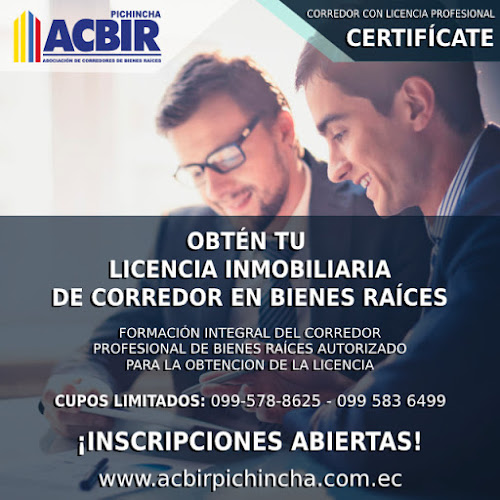 Opiniones de Asociación de Corredores de Bienes Raíces de Pichincha (ACBIR-P) en Quito - Agencia inmobiliaria