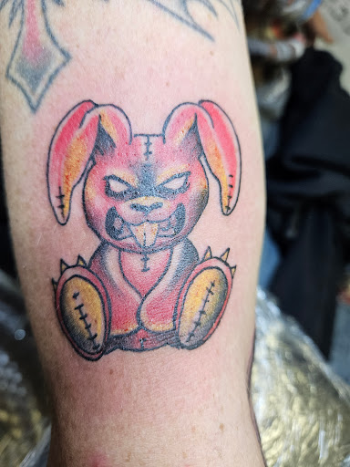 Explore men tattoo sleeve ideas, creative tattoo ideas in Angola, available at Hoodlum Ink