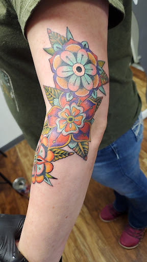 Explore men arm sleeve tattoo ideas, creative tattoo ideas in Dayton, available at Modified Skin Tattoos