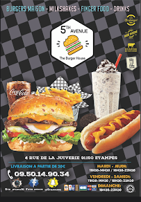 Restaurant de hamburgers 5th Avenue Etampes à Étampes (la carte)