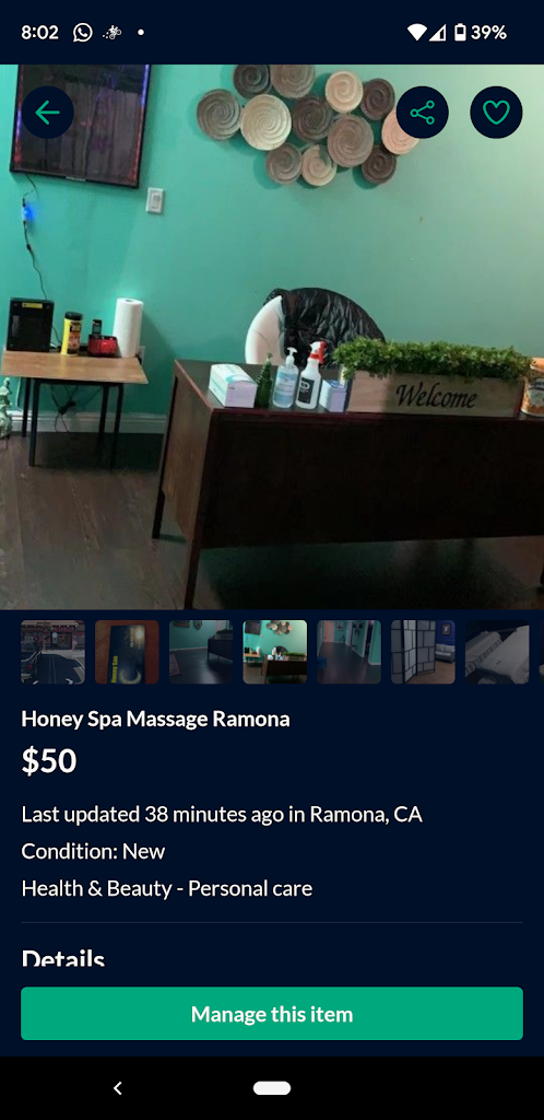 Honey spa 92065