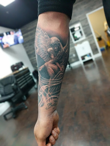 Explore occult tattoo ideas, creative tattoo ideas in Fontana, available at Iconiq Tattoo Studio