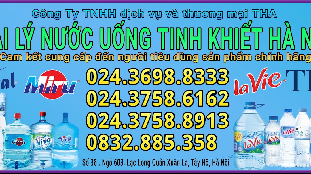 Đại lý nước uống tinh khiết TH true Water