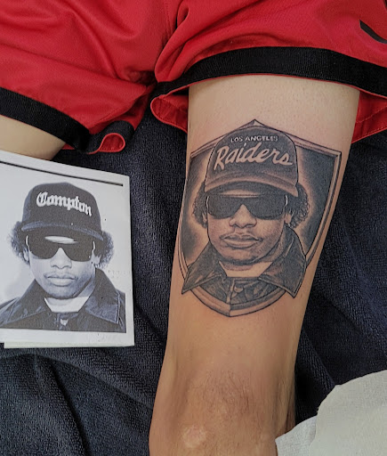 Explore boyfriend name tattoo ideas on chest, creative tattoo ideas in Eureka, available at Bohemian Tattoo