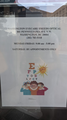 Optician «Freeds Optical Gallery LLC», reviews and photos, 801 Pennsylvania Ave NW, Washington, DC 20004, USA