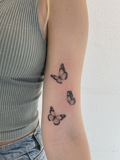 Explore memorial tattoo ideas for grandmother, creative tattoo ideas in Orange, available at Baron Art Tattoo