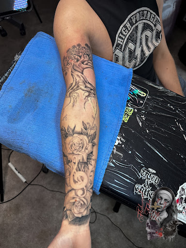 Explore tattoo ideas alice in wonderland, creative tattoo ideas in Moweaqua, available at Fleshwound Tattoo