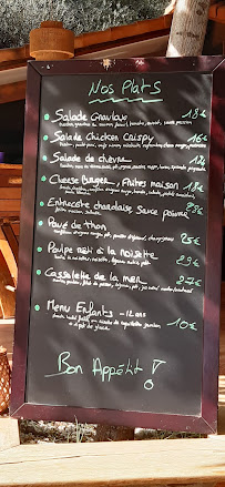 Restaurant Le Grand Bleu à Sari-Solenzara (le menu)