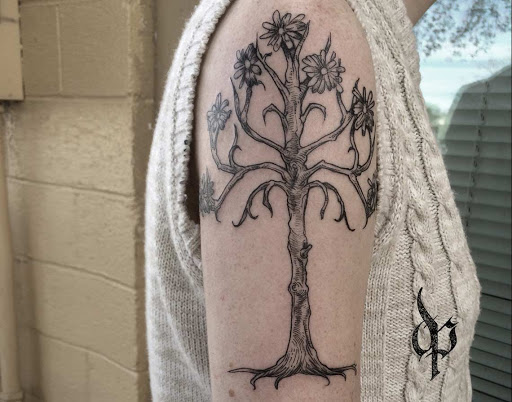 Explore great half sleeve tattoo ideas, creative tattoo ideas in Austin, available at Moon Tattoo