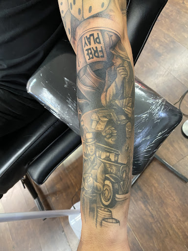 Explore snail tattoo ideas, creative tattoo ideas in Tacoma, available at Garfield Street Tattoo Co