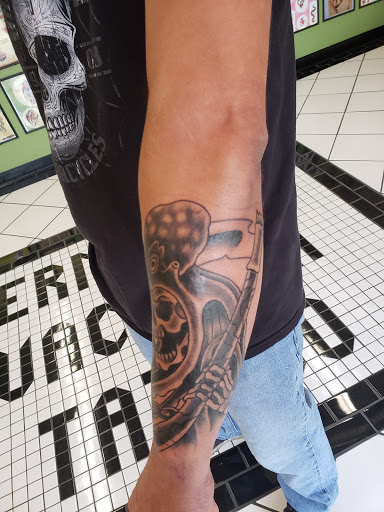 Explore chest tattoo men idea, creative tattoo ideas in Saint Charles, available at Permanent Vacation Tattoo