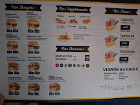 Menu / carte de Kebab Bayon ( nouveau propriétaire ) à Bayon