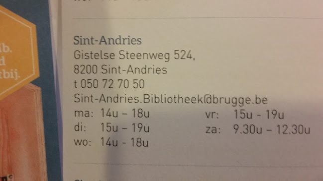 Beoordelingen van Bibliotheek Sint-Andries in Brugge - Bibliotheek