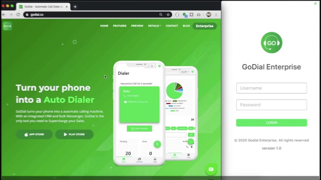 GoDial - Auto Call Dialer and CRM app | Start Your call center in 2 mins