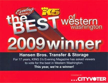 Moving and Storage Service «Hansen Bros. Moving & Storage», reviews and photos, 6860 Coal Creek Pkwy SE, Newcastle, WA 98059, USA